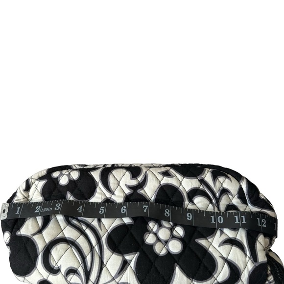 Vera Bradley Quilted Night and Day Black and White Laptop Backpack. main image 7